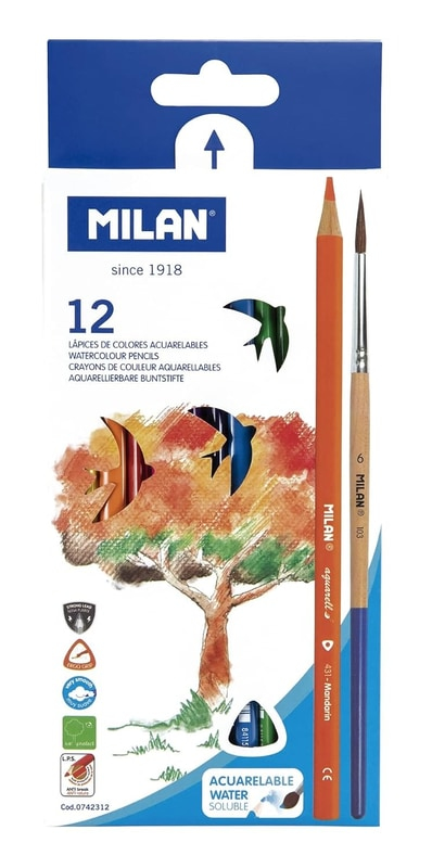 MILAN WATERCOLOR PENCIL 12C MILAN WATERCOLOR PENCIL 12C
