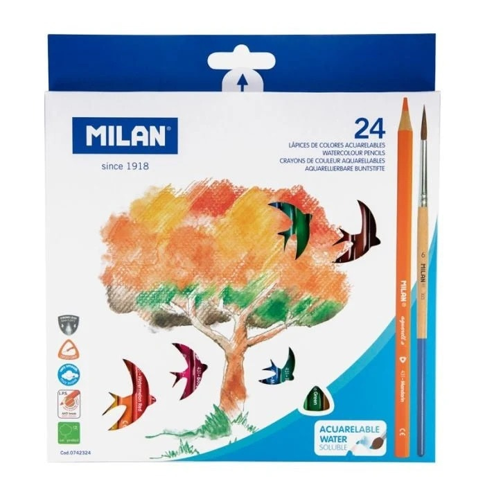MILAN WATERCOLOR PENCIL 24C MILAN WATERCOLOR PENCIL 24C