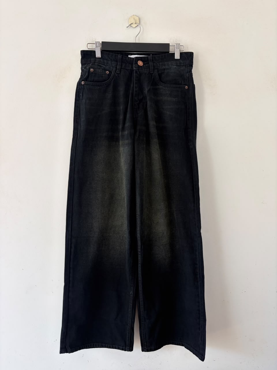 Midnight fade whisker baggy jeans