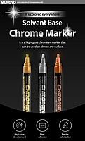 MUNGYO CHROME MARKER SILVER/GOD/BRONZE