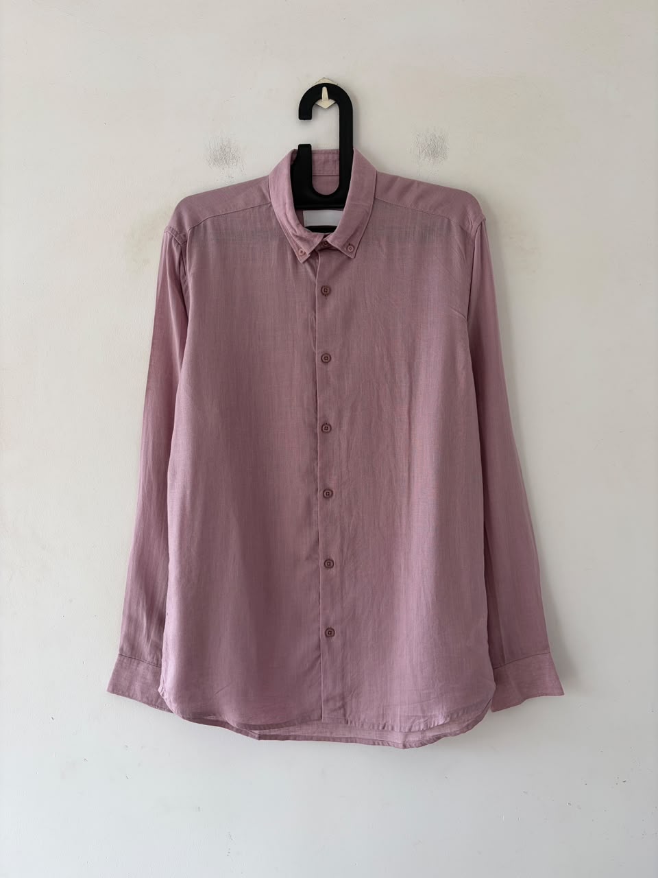 Dusty pink linen shirt