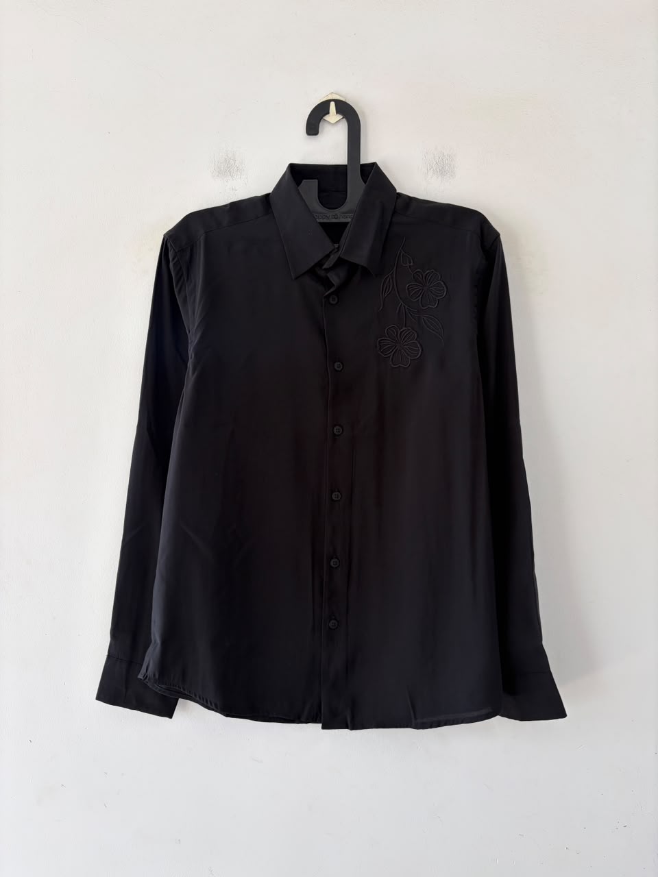 Obsidian luxe embroidered shirt