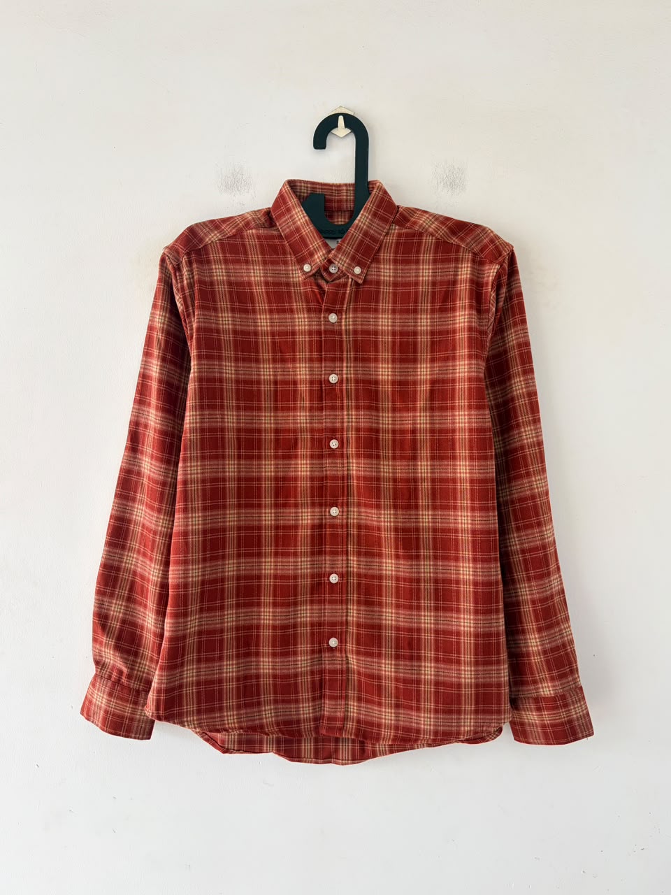 Terracotta & cream imp flannels