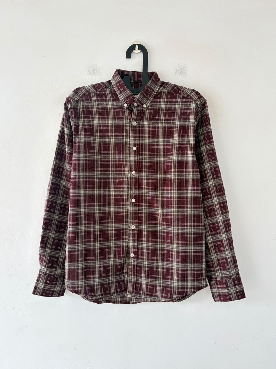 Burgundy & cream imp flannels