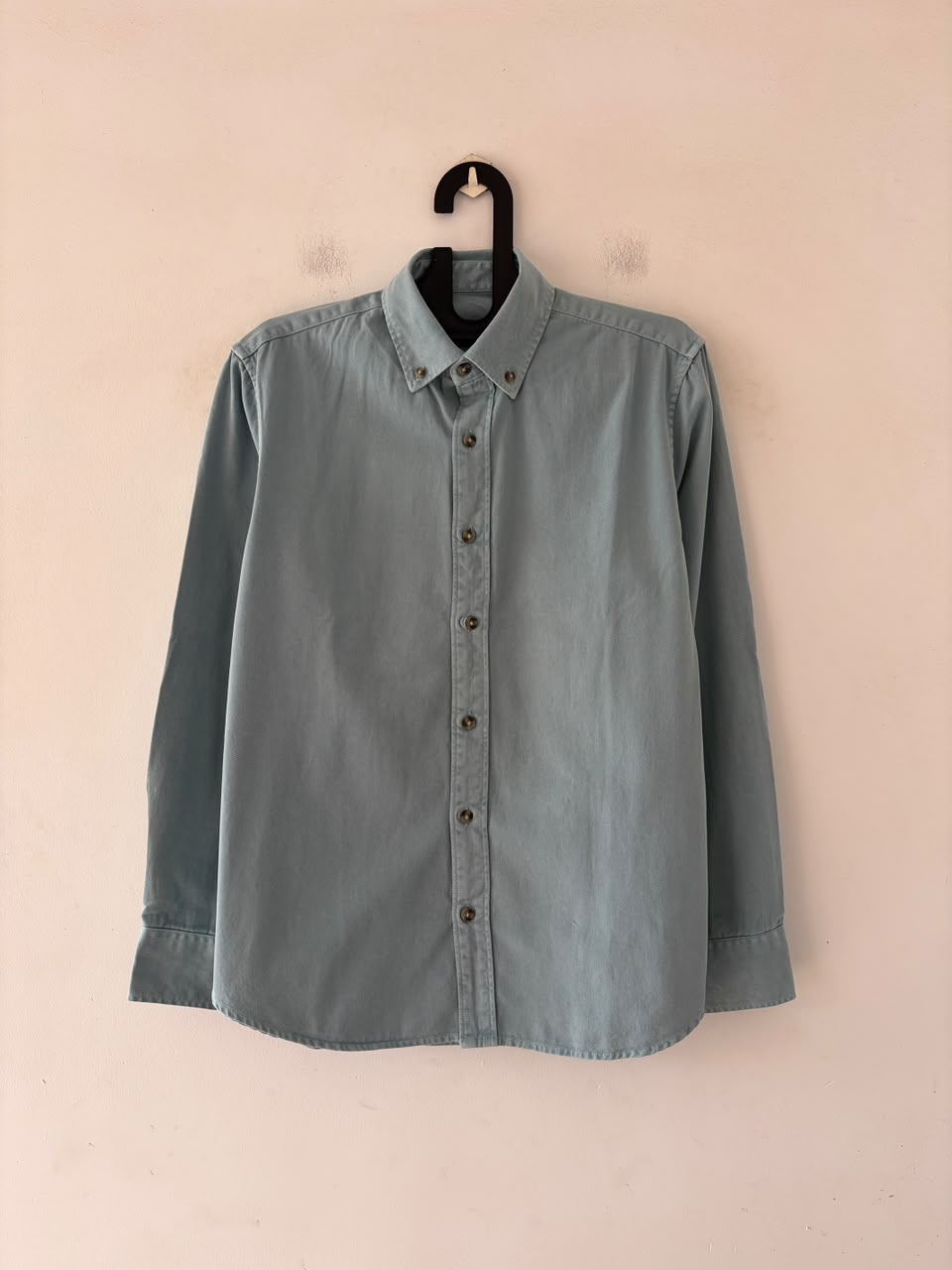 Powder blue denim shirt