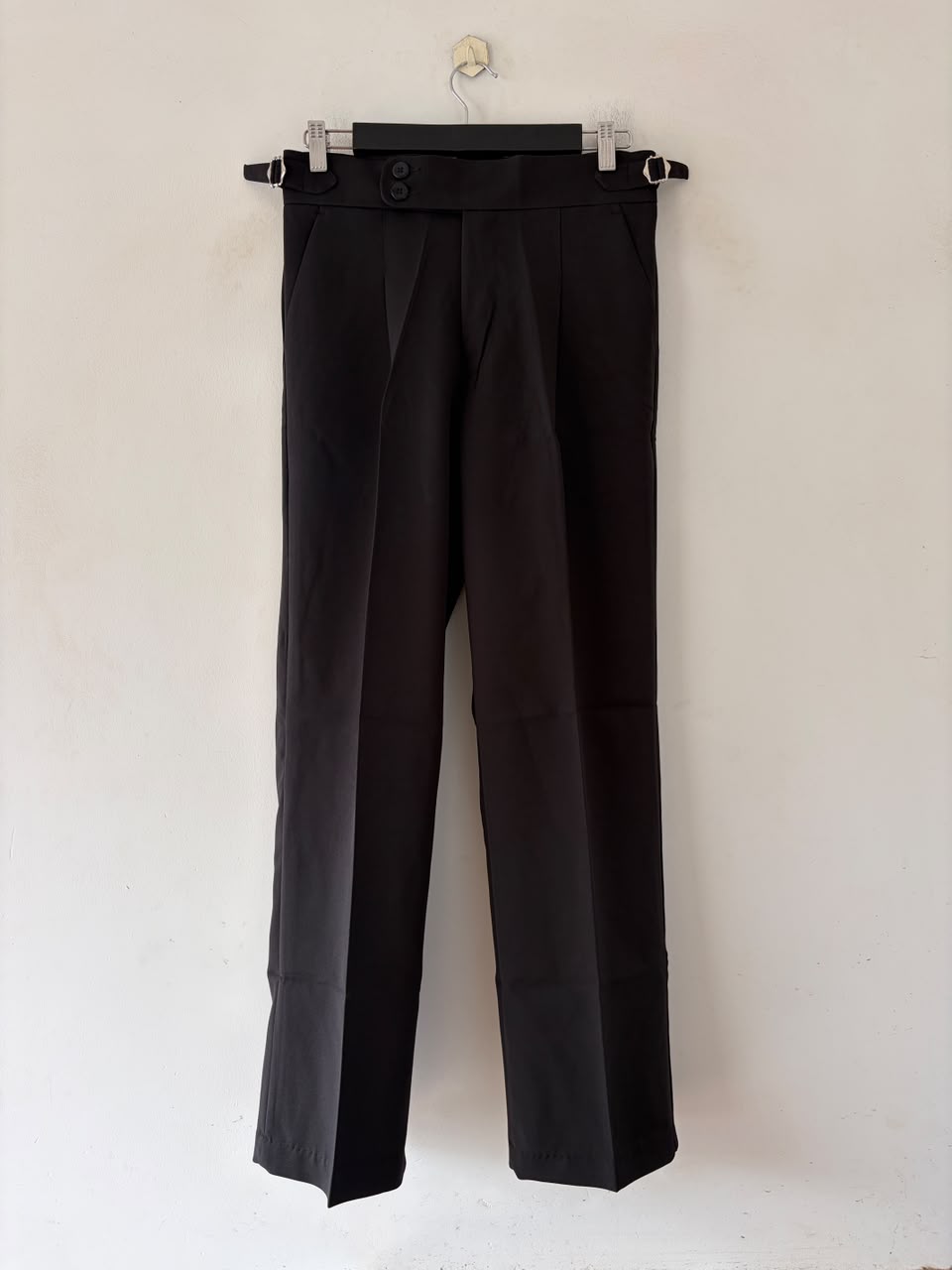 Jet black gurkha pants