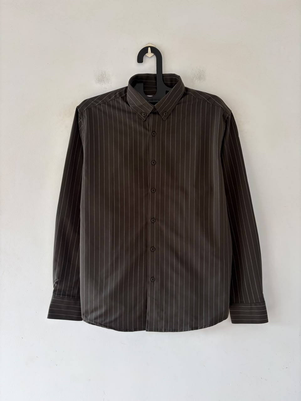 Deep forest imp pin stripes shirt