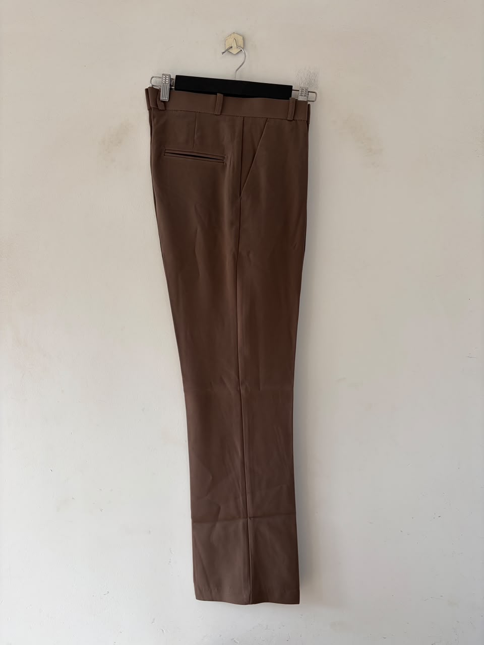 Mocha drift boot-cut formal pants