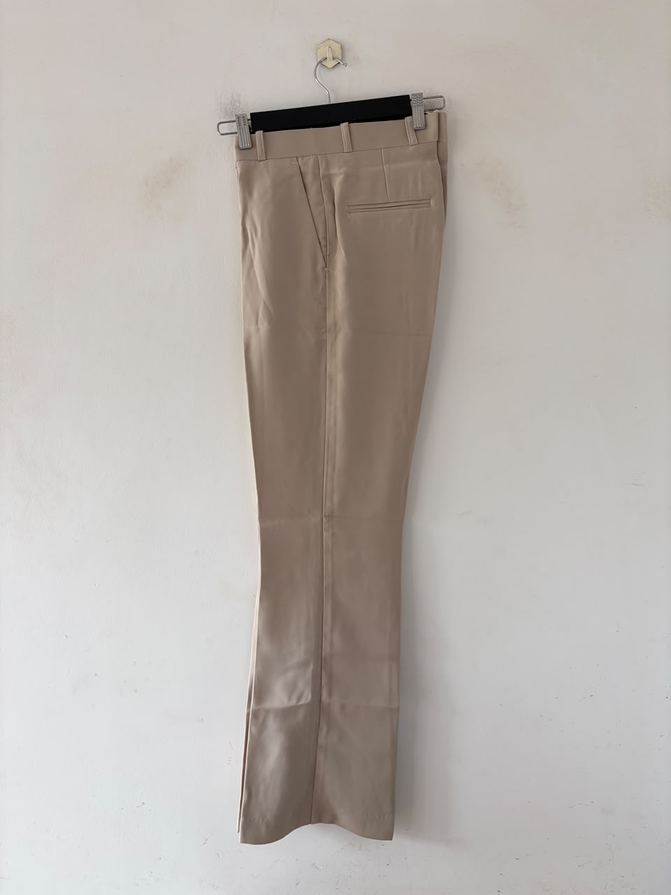 Vanilla ivory boot-cut formal pants