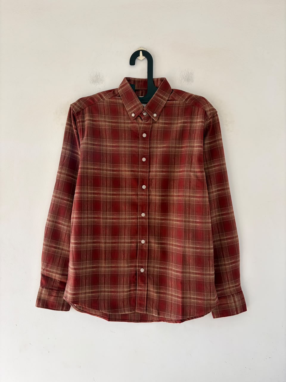 Copper orange & ivory imp flannels