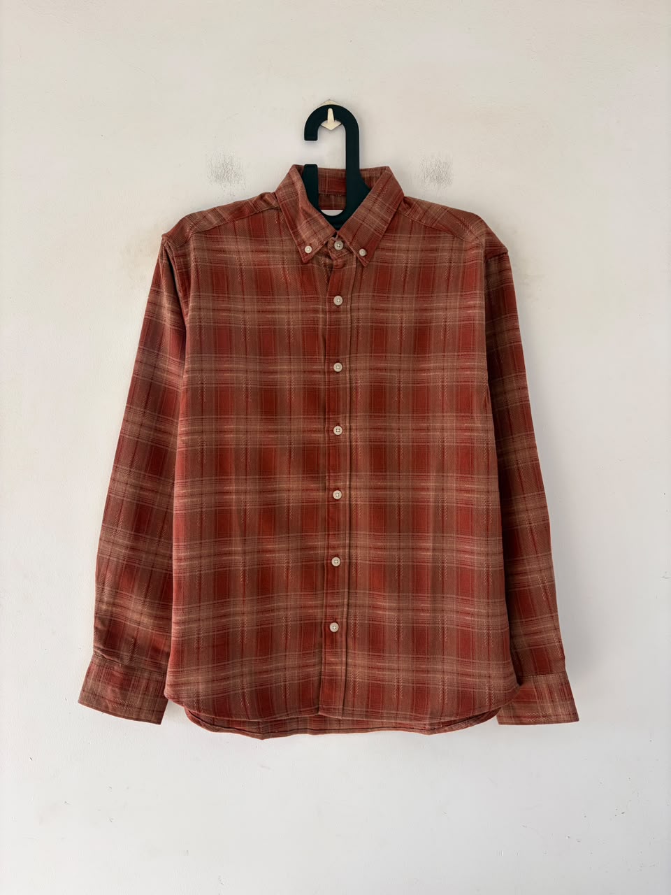 Terracotta & sand imp flannels
