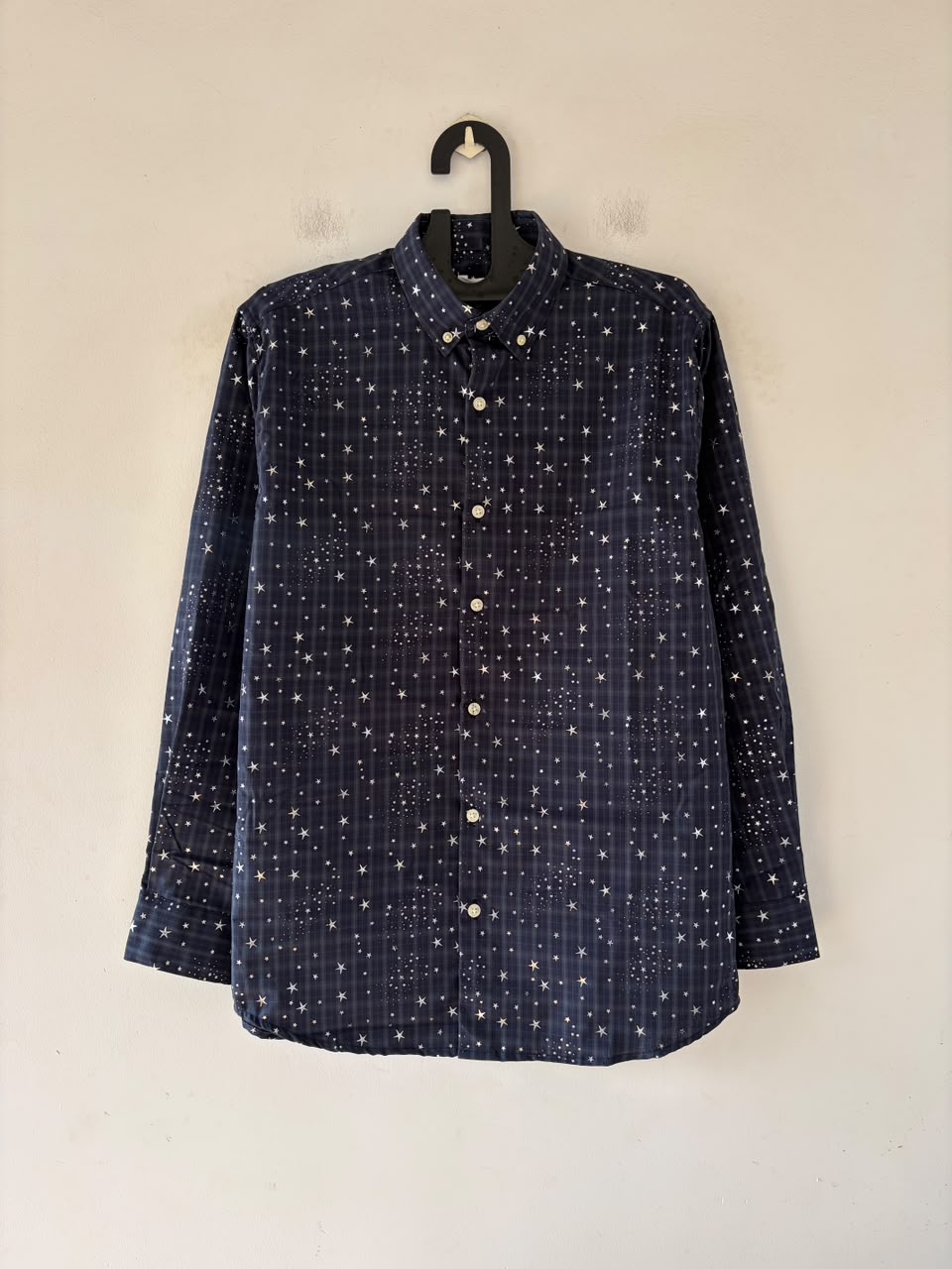 Navy imp star check shirt