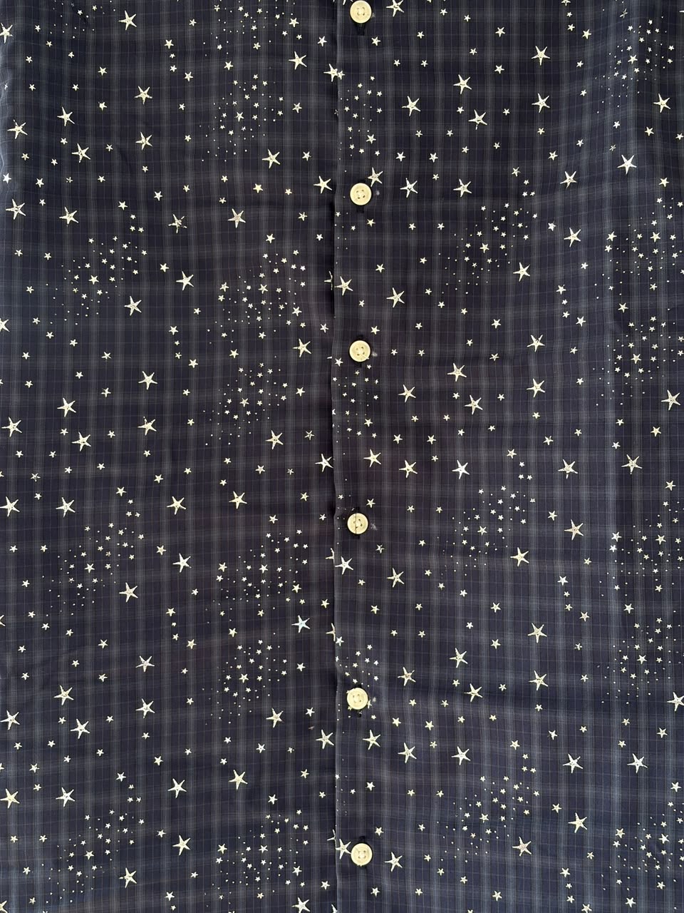 Navy imp star check shirt