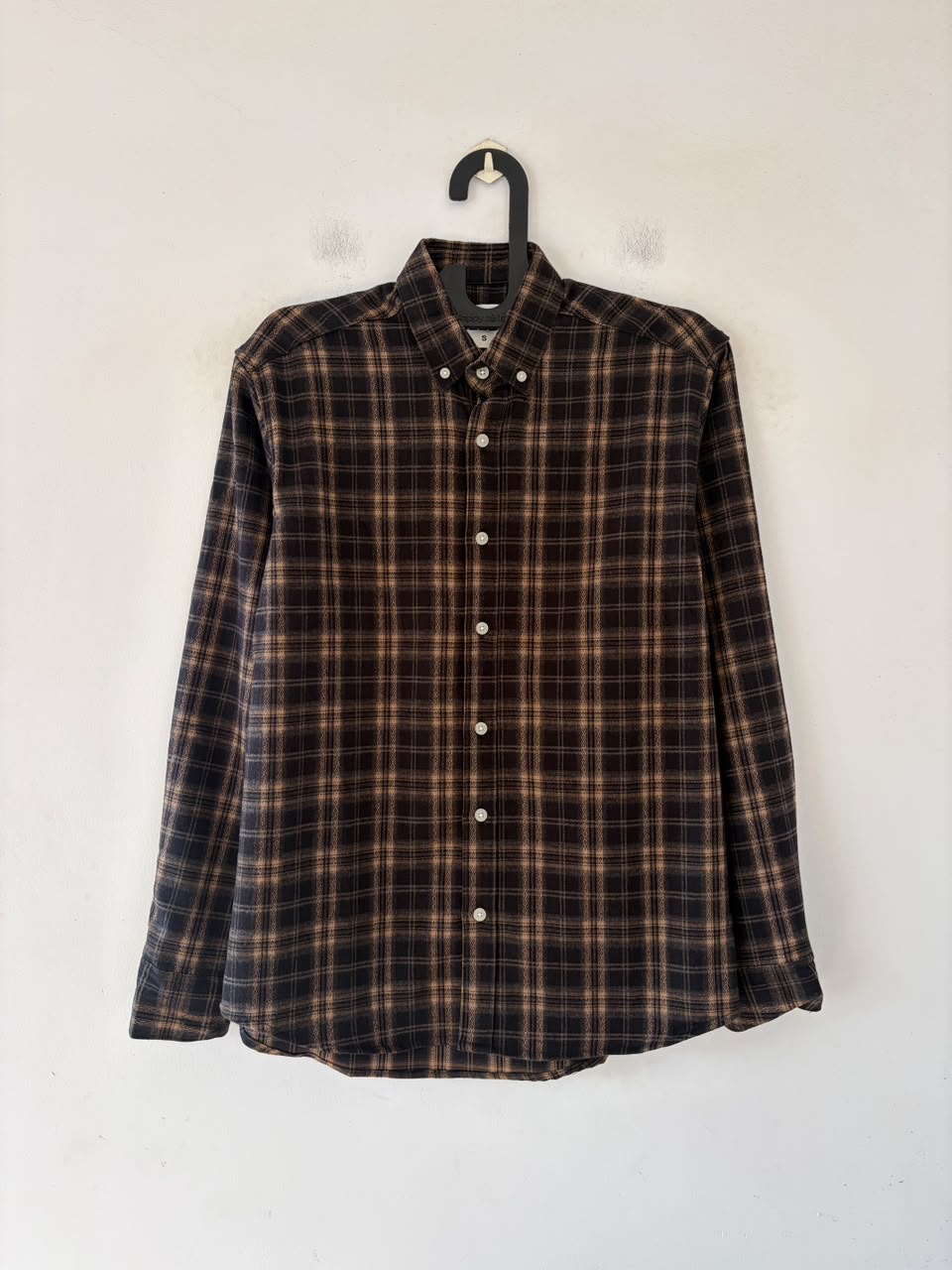 Shadow black & camel imp flannels