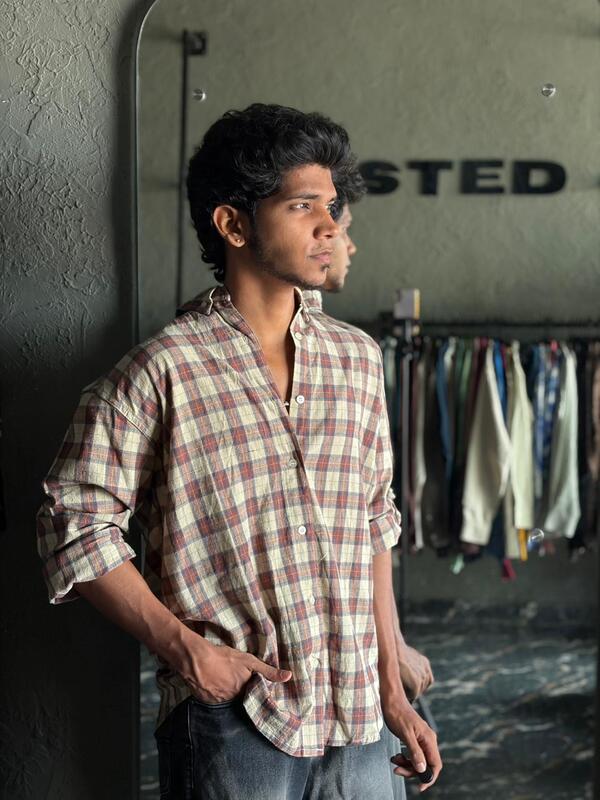 Rust ivory check shirt