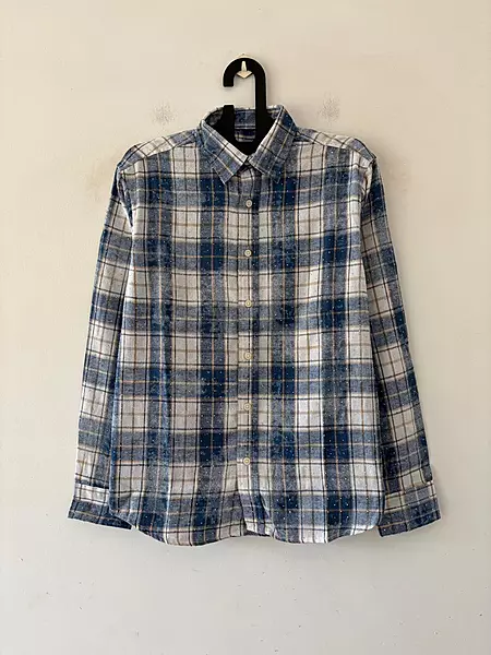 Denim ivory check shirt