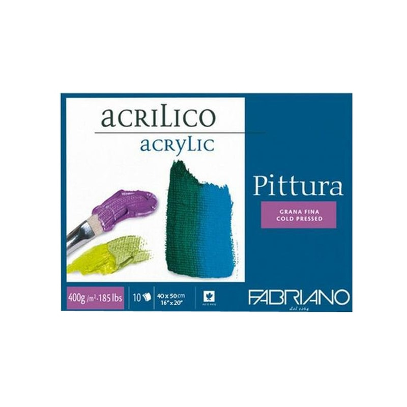 FABRIANO ACRYLIC COLOR PAD 400gsm, 40x50cm FABRIANO ACRYLIC COLOR PAD 400gsm, 40x50cm