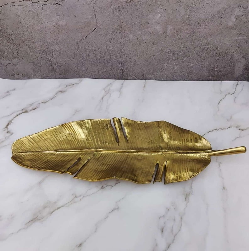 Brass Banana Leaf - 3 inch Height | Symbol of Fertility and Prosperity