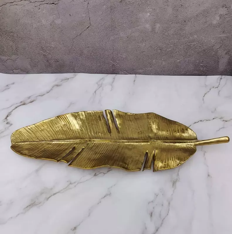 Brass Banana Leaf - 3 inch Height | Symbol of Fertility and Prosperity