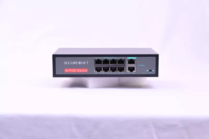 Secure Net S-POE SW 1008 POE SWITCH 8 PORT 10/100 MBPS+ 2 UPLINK PORT