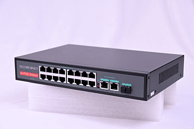 Secure Net POE SWITCH 16 PORT 10/100 MBPS+ 2 GIGA UPLINK PORT + 1 SFP PORT- S-POE SW 1016