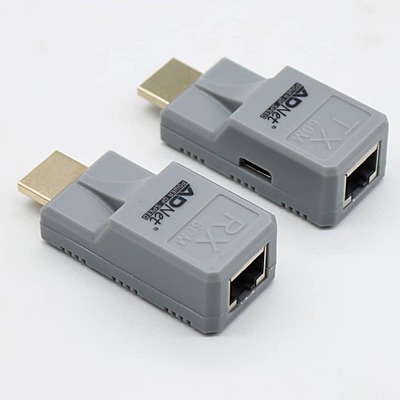HDMI Extender HDMI to RJ45 Network Cable Extender Converter 1080p up to 60m Extender for HDTV PS4 STB4K2K