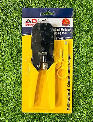 3-in-1 Crimping Tool for RJ45, RJ11, Cat5E/Cat6 LAN with Cable Cutter