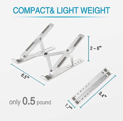 Foldable Height Adjustable Metal Frame Laptop Stand