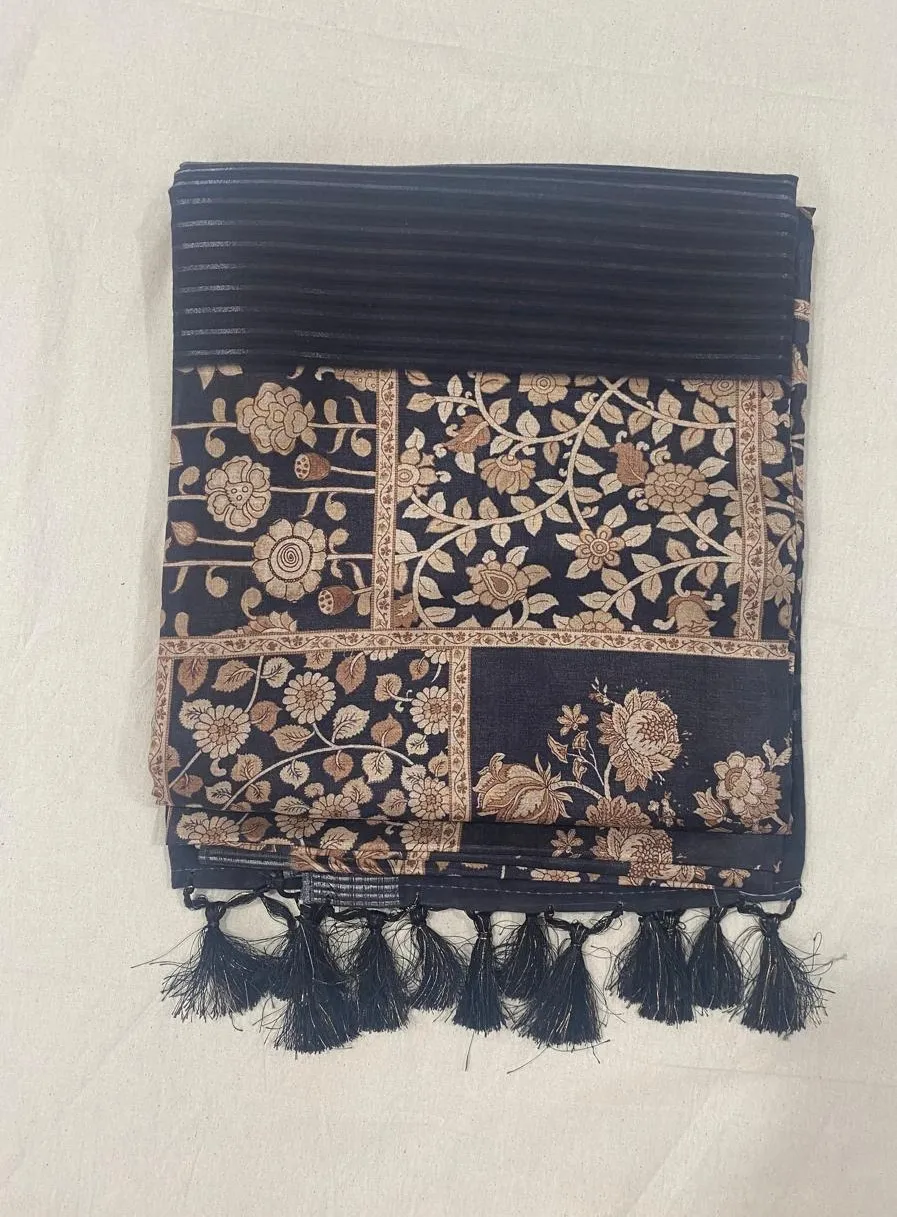 Semi Tussar – Black