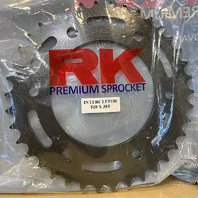 RK 520X 38T Rear Sprocket Interceptor 650 & Continental 650
