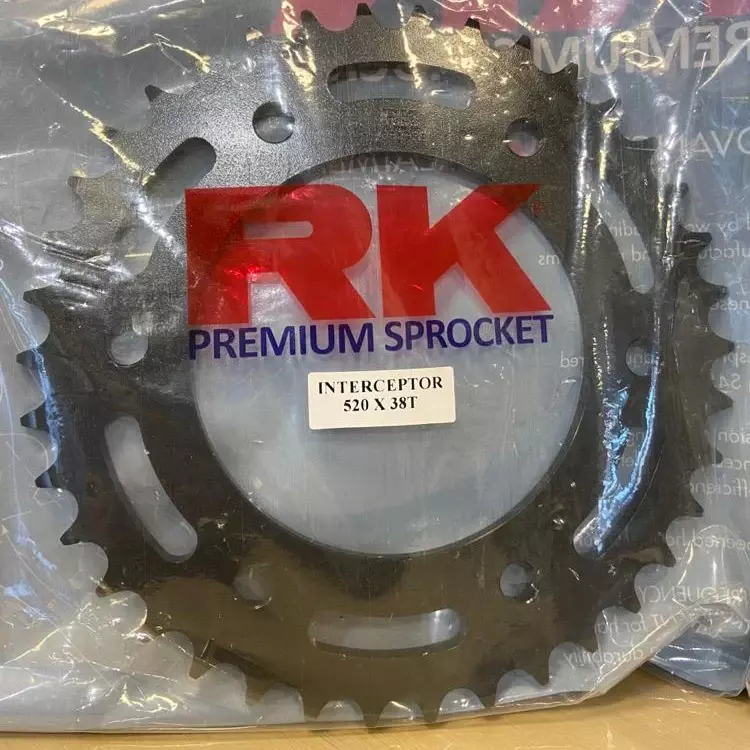 RK 520X 38T Rear Sprocket Interceptor 650 & Continental 650 RK 520X 38T Rear Sprocket Interceptor 650 & Continental 650