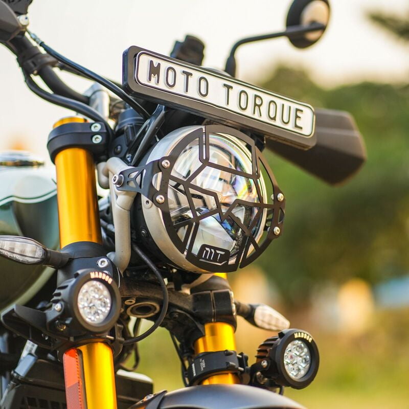 Moto Torque Headlight Grill for Triumph Scrambler 400 X Moto Torque Headlight Grill for Triumph Scrambler 400 X