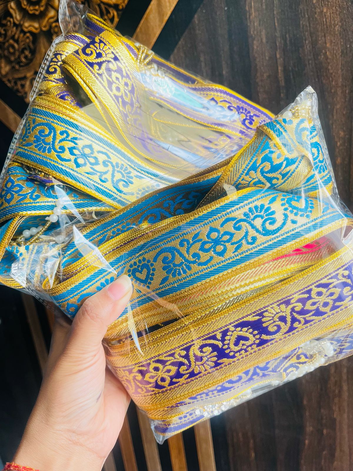 Banarasi Welcome Swagat Dupatta for Barati