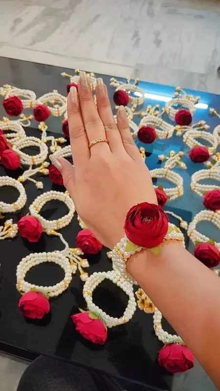 Adjustable Artificial Rose Bracelets