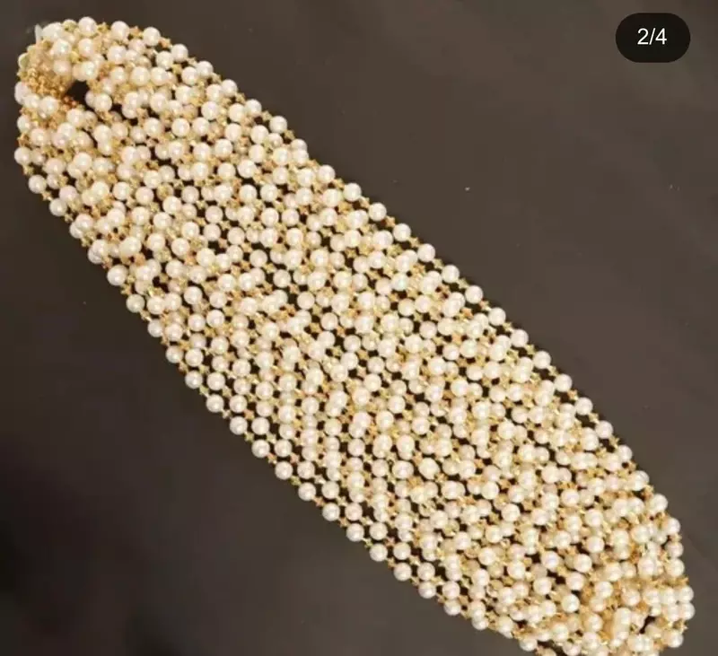 Welcome Barati Swagat Pearl Golden Moti Mala