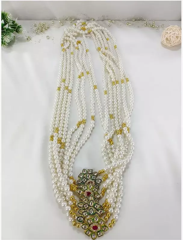 Welcome Barati Swagat Pearl Kundan Mala