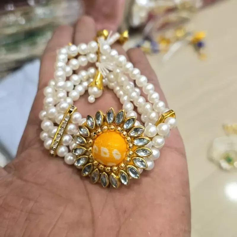 Bandhani Adjustable Bracelete with Ring Mix Colour