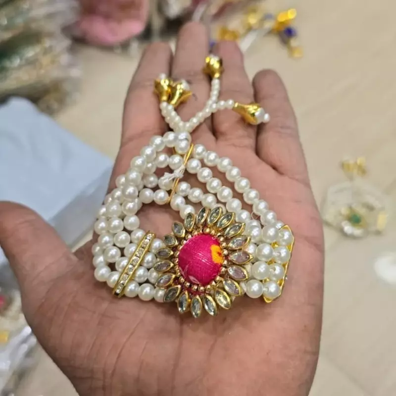 Bandhani Adjustable Bracelete with Ring Mix Colour
