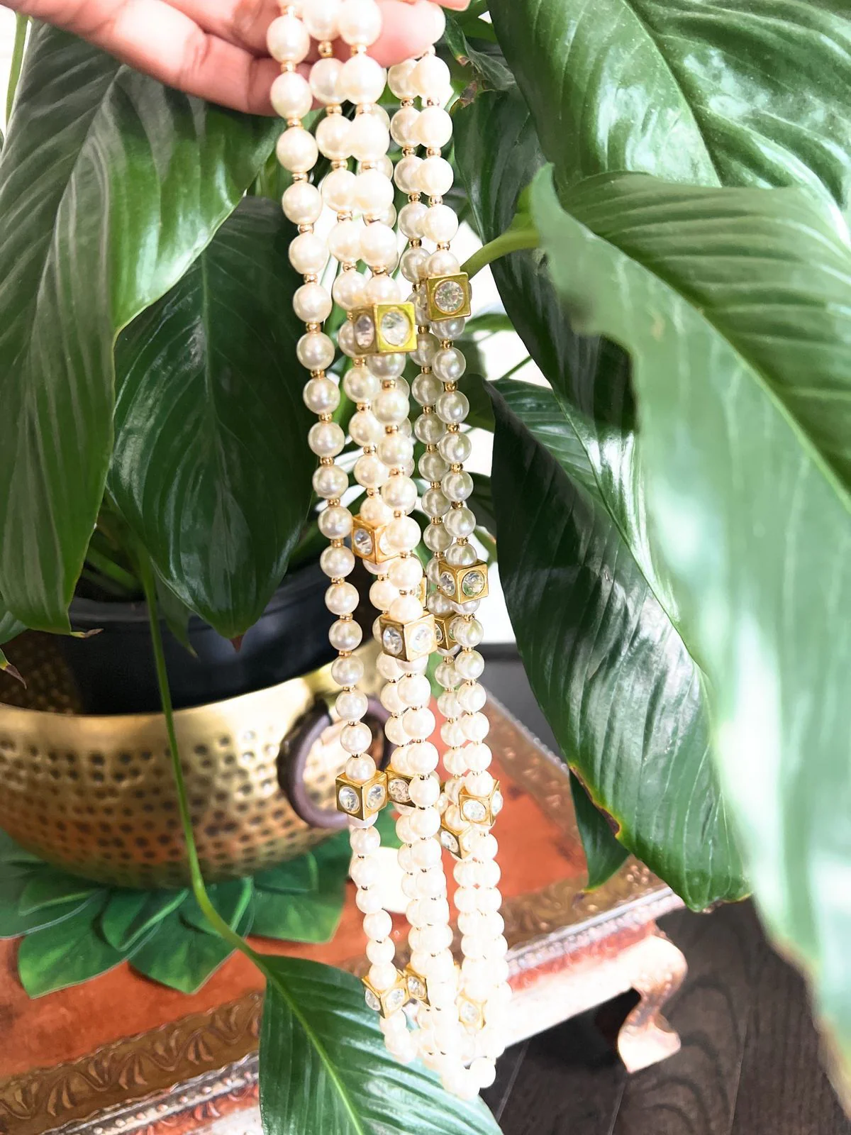 Welcome Barati Swagat Pearl Mala with Golden Box