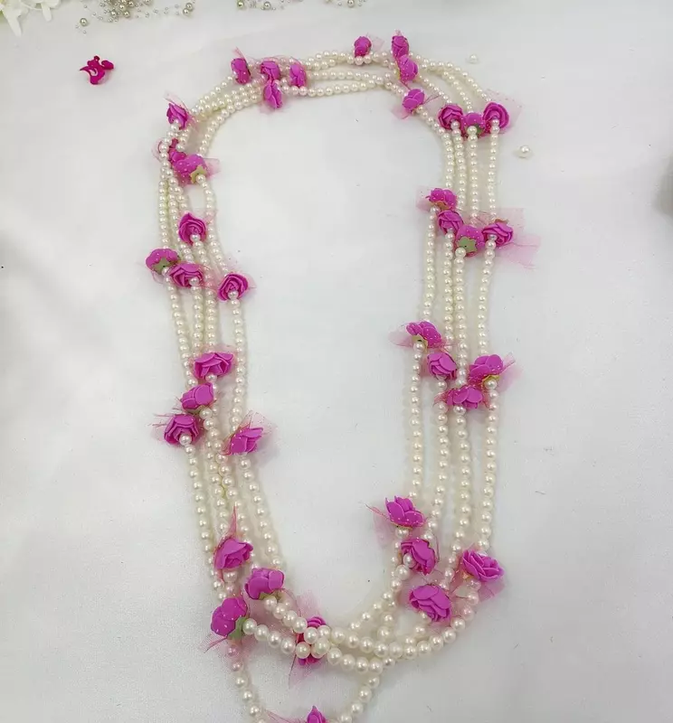 Welcome Barati Swagat Mini Pink Flower Mala