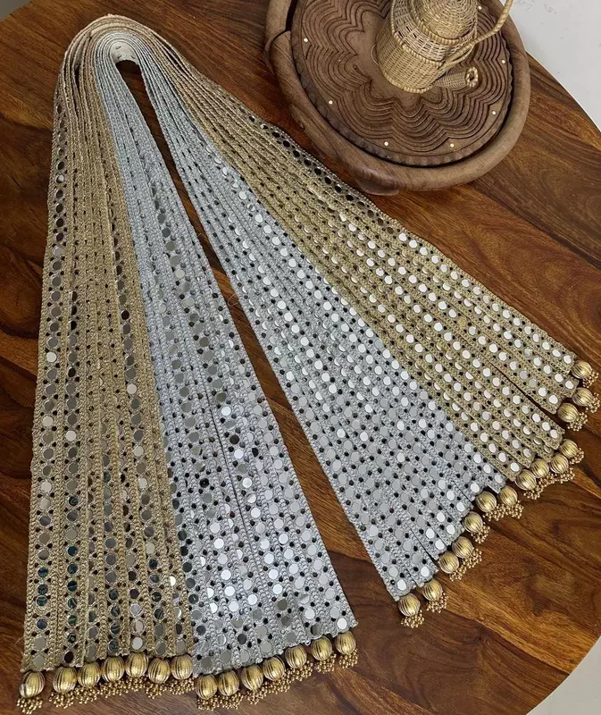 Mirror Work Welcome Swagat dupatta for Barati