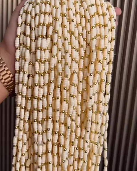 Welcome Barati Swagat Pearl Mala with Golden Moti