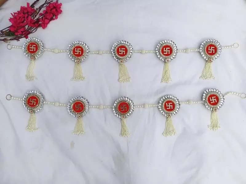 Royal Swastik Pearl Bandanwar Toran