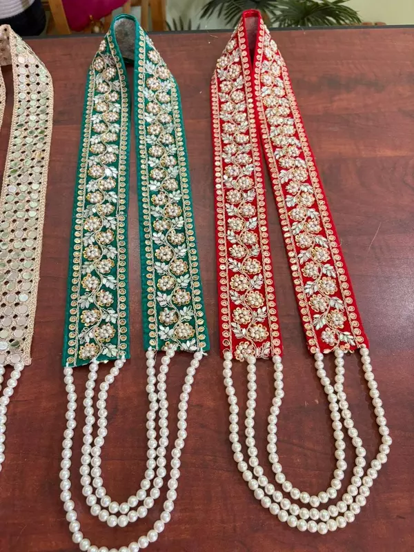Velvet Fabric Welcome Barati Swagat Mala / Dupatta