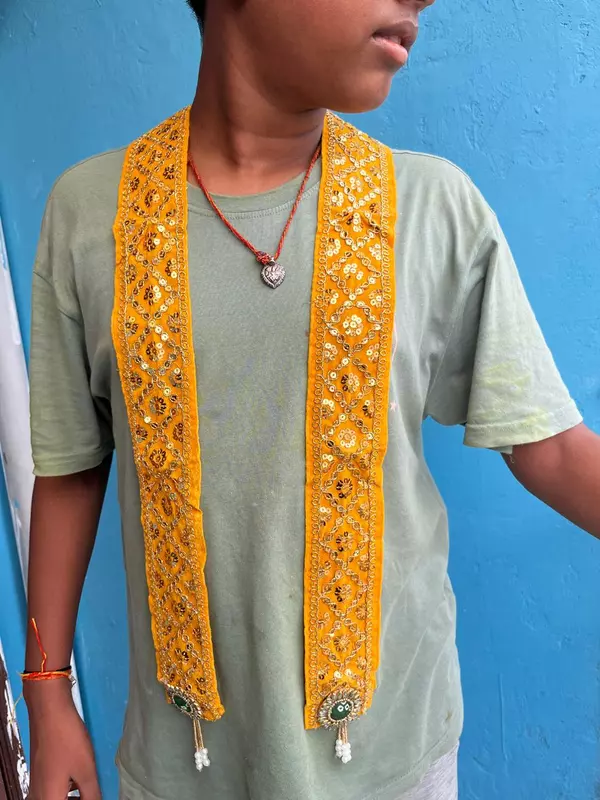 Velvet Fabric Welcome Dupatta for Barati