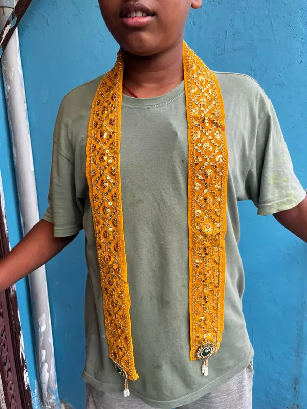 Velvet Fabric Welcome Dupatta for Barati