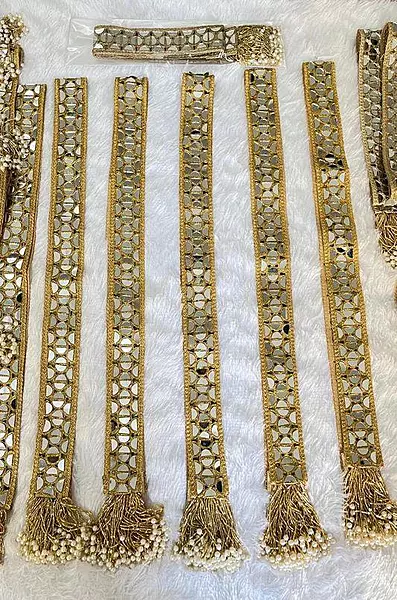 Royal Mirror Welcome Swagat dupatta for Barati