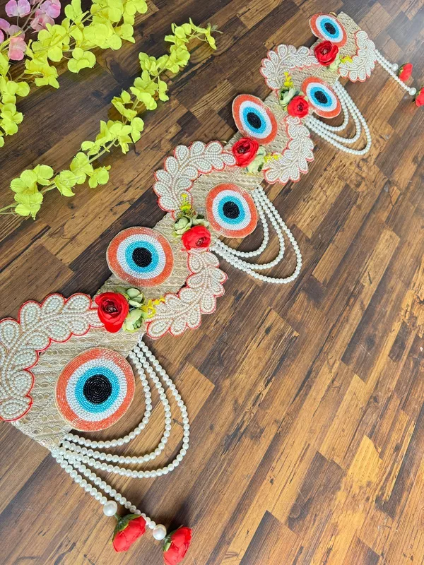 Premium Evil Eye Floral Bandanwar Toran