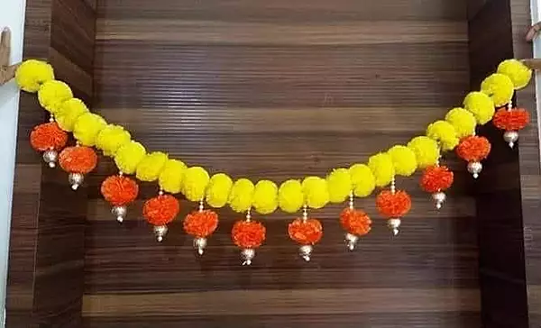 Premium Festive Toran with Marigold Tassels