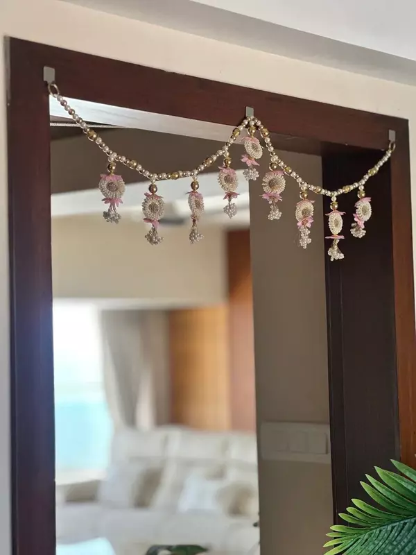 Royal Blush Pearl Blossom Toran